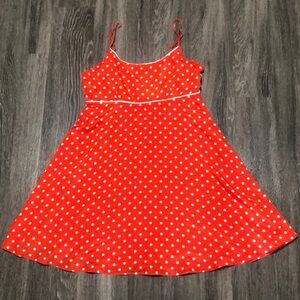 Forever 21 Orange Polka Dot Dress